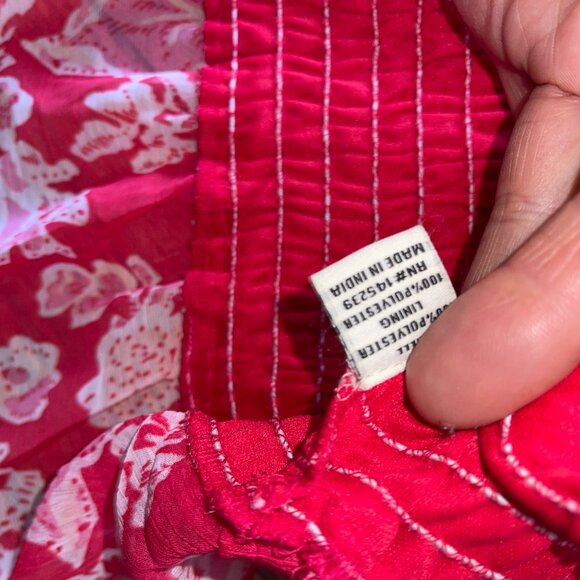 SIM & SAM red print dress - Picture 6 of 7